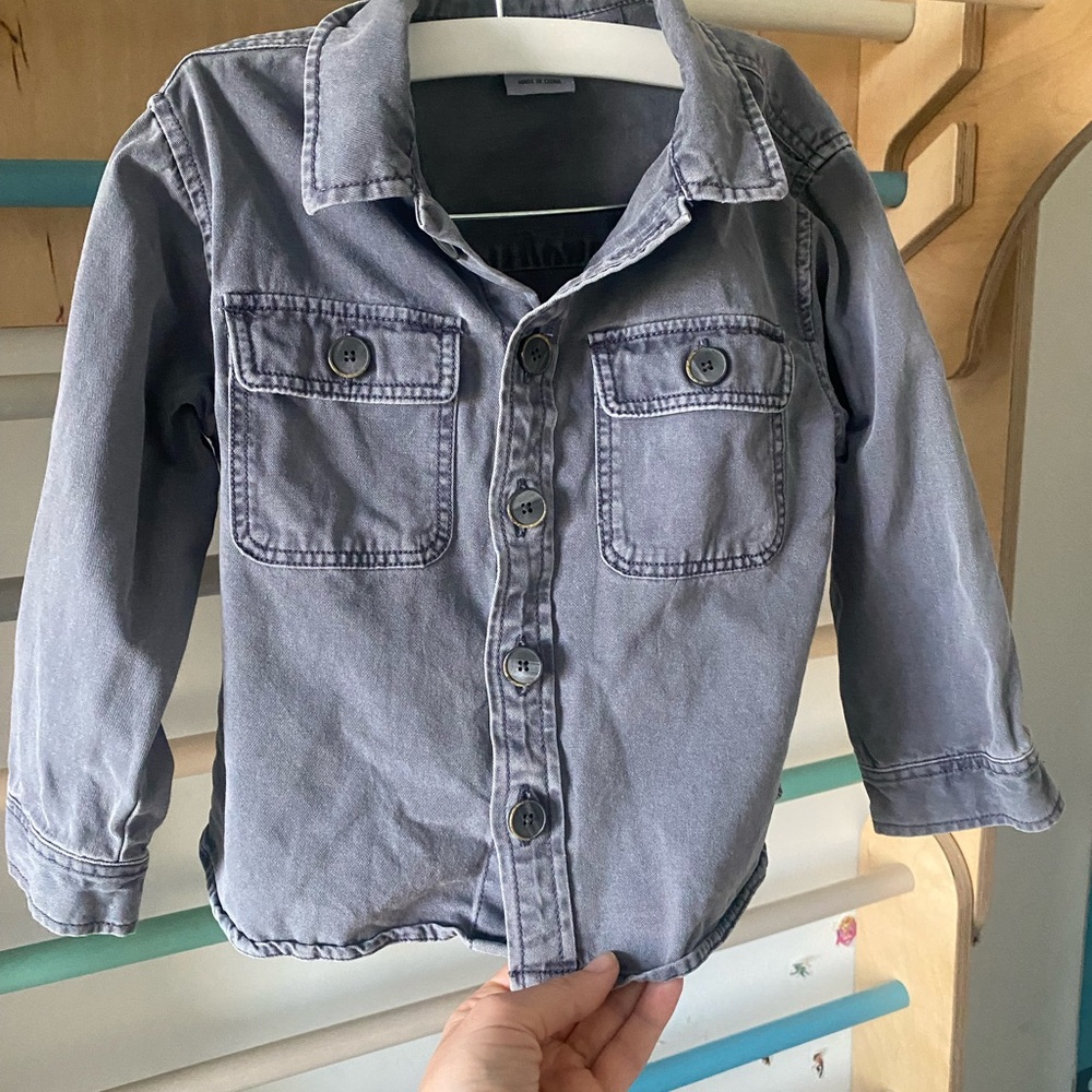 Zara Gray Mickey Mouse Jacket Classic Denim Style for boys & girls